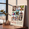 Custom Family A Little Bit Of Loud Whole Lot Love Canvas Personalized Photo Wall Art Home Decor Gift Idea