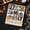 Custom Family A Little Bit Of Loud Whole Lot Love Canvas Personalized Photo Wall Art Home Decor Gift Idea