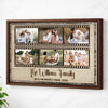 Personalized Family Best Memories Canvas Wall Art Custom Photo Collage Memory Decor Gift For - Brown Frame / 12x9
