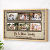 Personalized Family Best Memories Canvas Wall Art Custom Photo Collage Memory Decor Gift For - Natural Frame / 12x9