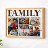 Personalized Family Canvas Custom Photo Wall Art A Little Bit of Crazy Loud Christmas Gift - Natural Frame / 14x11