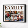 Personalized Family Canvas Custom Photo Wall Art A Little Bit of Crazy Loud Christmas Gift - Black Frame / 14x11
