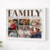 Personalized Family Canvas Custom Photo Wall Art A Little Bit of Crazy Loud Christmas Gift - White Frame / 14x11