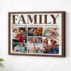 Personalized Family Canvas Custom Photo Wall Art A Little Bit of Crazy Loud Christmas Gift - Brown Frame / 14x11