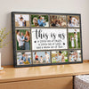 Personalized Family Canvas Prints - Custom Photo Collage Wall Art - This Is Us A Little Bit Of Crazy