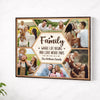 Personalized Family Canvas Prints - Custom Photo Collage Wall Art - Where Life Is Begins - No Frame / 14x11