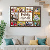 Personalized Family Canvas Prints - Custom Photo Collage Wall Art - A Little Bit Of Crazy