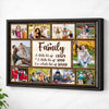 Personalized Family Canvas Prints - Custom Photo Collage Wall Art - A Little Bit Of Crazy - Black Frame / 12x9