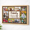 Personalized Family Canvas Prints - Custom Photo Collage Wall Art - A Little Bit Of Crazy - Natural Frame / 12x9