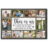 Personalized Family Canvas Prints - Custom Photo Collage Wall Art - This Is Us A Little Bit Of Crazy