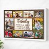 Personalized Family Canvas Prints - Custom Photo Collage Wall Art - A Little Bit Of Crazy - White Frame / 12x9