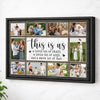 Personalized Family Canvas Prints - Custom Photo Collage Wall Art - This Is Us A Little Bit Of Crazy - Black Frame