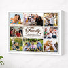 Personalized Family Canvas Prints - Custom Photo Collage Wall Art - Like Branches On A Tree - White Frame / 14x11