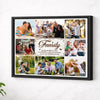 Personalized Family Canvas Prints - Custom Photo Collage Wall Art - Like Branches On A Tree - Black Frame / 14x11