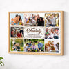 Personalized Family Canvas Prints - Custom Photo Collage Wall Art - Like Branches On A Tree - Natural Frame / 14x11