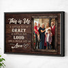 Personalized Family Canvas Prints - Photo Collage - This Is Us Custom - Black Frame / 12x9