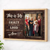 Personalized Family Canvas Prints - Photo Collage - This Is Us Custom - Natural Frame / 12x9