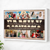 Personalized Family Canvas Wall Art - Custom Photo Print Where Life Begins and Love Never Ends Home Décor - White Frame