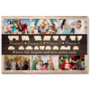 Personalized Family Canvas Wall Art - Custom Photo Print Where Life Begins and Love Never Ends Home Décor
