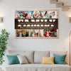 Personalized Family Canvas Wall Art - Custom Photo Print Where Life Begins and Love Never Ends Home Décor