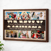 Personalized Family Canvas Wall Art - Custom Photo Print Where Life Begins and Love Never Ends Home Décor - Brown Frame