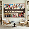 Personalized Family Canvas Wall Art - Custom Photo Print Where Life Begins and Love Never Ends Home Décor