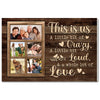 Personalized Family Canvas Wall Art - This Is Us Quote Custom Photo Print - 12x9