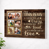Personalized Family Canvas Wall Art - This Is Us Quote Custom Photo Print - No Frame / 12x9