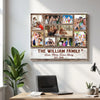 Personalized Family Photo Collage Canvas Custom Wall Art Gift For Multi Generation Families And Keepsake Decor