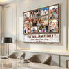 Personalized Family Photo Collage Canvas Custom Wall Art Gift For Multi Generation Families And Keepsake Decor