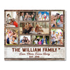 Personalized Family Photo Collage Canvas Custom Wall Art Gift For Multi Generation Families And Keepsake Decor