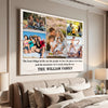 Personalized Family The Best Things In Life Are People We Love Canvas Wall Art Custom Photo Collage Decor Gift