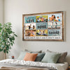 Personalized Family What We Love Canvas Wall Art Custom Photo Collage Gift For Home Decor
