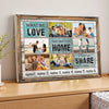 Personalized Family What We Love Canvas Wall Art Custom Photo Collage Gift For Home Decor