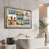 Personalized Family What We Love Canvas Wall Art Custom Photo Collage Gift For Home Decor