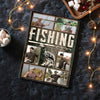 Personalized Fishing Canvas Custom Photo Wall Art for Dad or Grandpa Gift Fisherman on Birthday Father’s Day