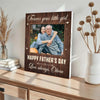 Personalized Forever Your Little Girl Canvas Wall Art Custom Photo Gift for Dad on Fathers Day