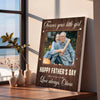 Personalized Forever Your Little Girl Canvas Wall Art Custom Photo Gift for Dad on Fathers Day