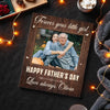 Personalized Forever Your Little Girl Canvas Wall Art Custom Photo Gift for Dad on Fathers Day