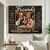Personalized Friends Canvas Gift Custom Photo for Besties and Friend Groups