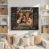 Personalized Friends Canvas Gift Custom Photo for Besties and Friend Groups
