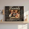 Personalized Friends Canvas Gift Custom Photo for Besties and Friend Groups