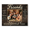 Personalized Friends Canvas Gift Custom Photo for Besties and Friend Groups - 14x11