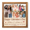 Personalized Galentine’s Day Canvas Happy Gift Custom Photo for Best Friend BFF Girls Squad - 12x12