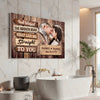 Personalized God Blessed the Broken Road Canvas - Custom Couple Wall Art Romantic Anniversary Gift