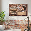 Personalized God Blessed the Broken Road Canvas - Custom Couple Wall Art Romantic Anniversary Gift