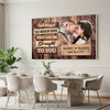 Personalized God Blessed the Broken Road Canvas - Custom Couple Wall Art Romantic Anniversary Gift
