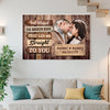 Personalized God Blessed the Broken Road Canvas - Custom Couple Wall Art Romantic Anniversary Gift