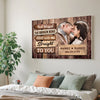 Personalized God Blessed the Broken Road Canvas - Custom Couple Wall Art Romantic Anniversary Gift