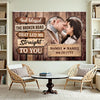 Personalized God Blessed the Broken Road Canvas - Custom Couple Wall Art Romantic Anniversary Gift